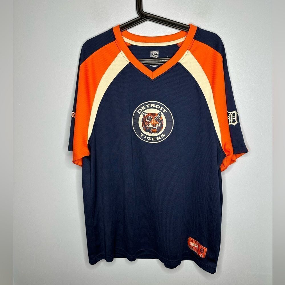 Majestic Cooperstown Collection Detroit Tigers Fan Short Sleeve Shirt Men’s XL